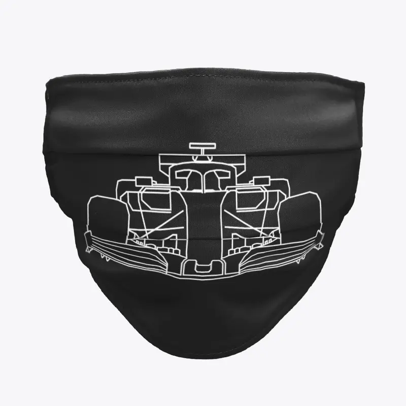 F1 Car Face Mask